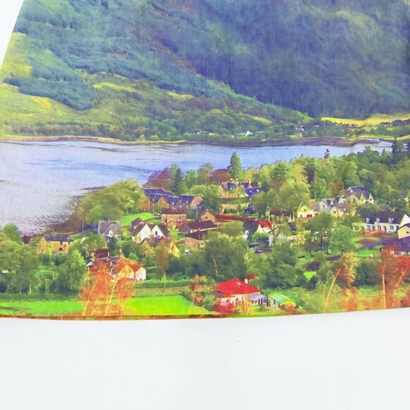 Anthropologie Meadow Rue River School A Line Pencil Skirt Vibrant Landscape 2 - Picture 3 of 6